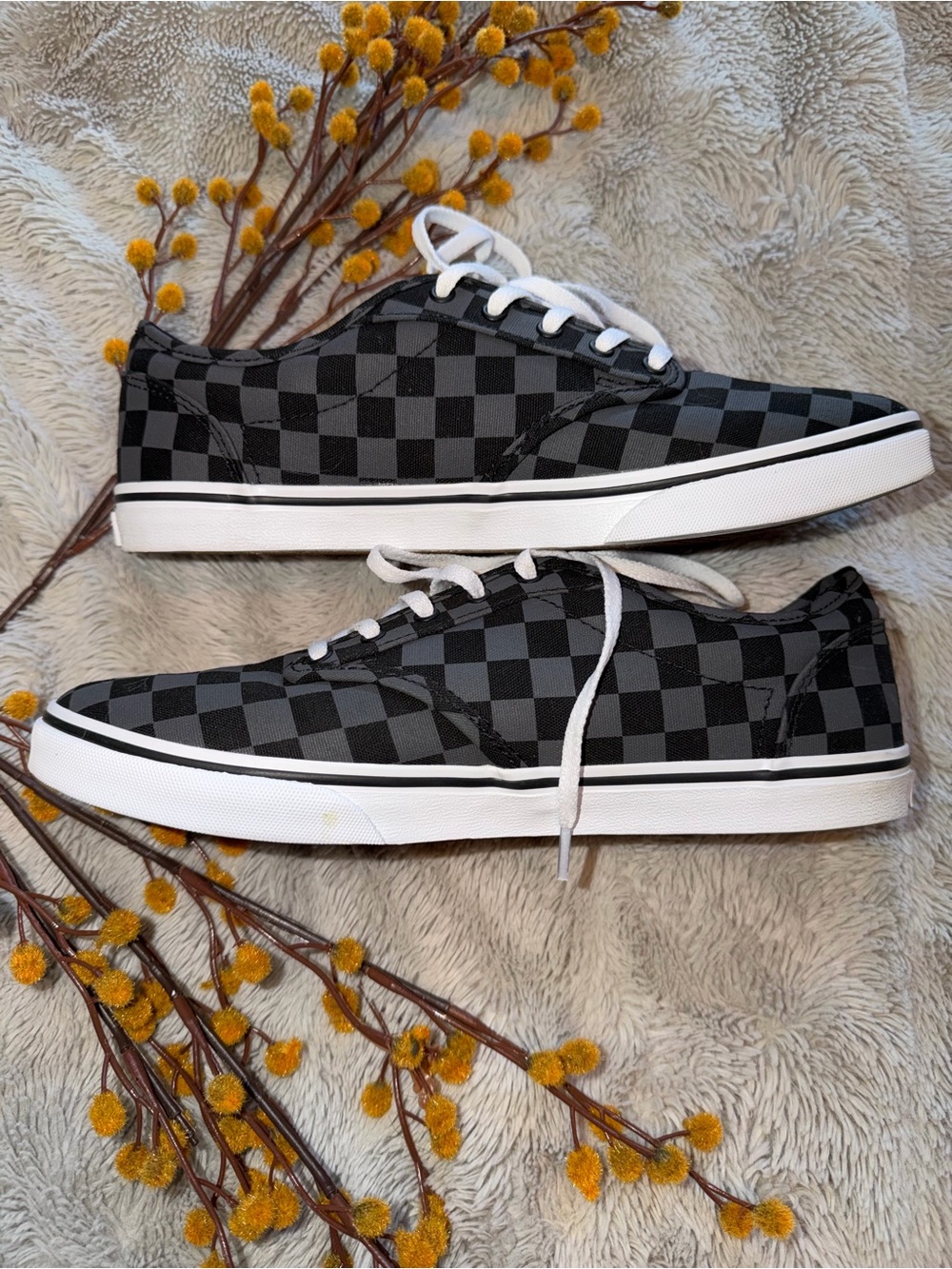 Vans Black & Gray Checkerboard Low-Top Sneakers - Picture 5 of 5